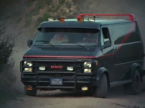 RETROMANIA - La furgoneta táctica de El Equipo A, con accesorios incluidos  además del dueño de la misma, B. A. Baracus. Años 80. ¿Tuviste la furgoneta  del Equipo A?
